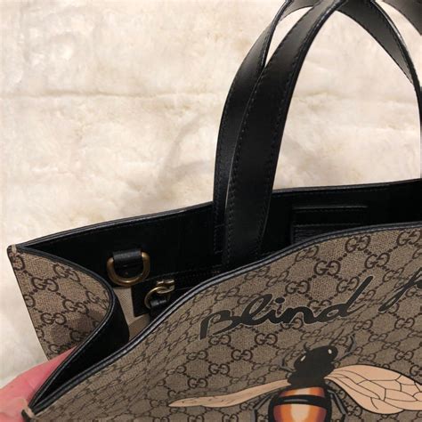 gucci blind for love bag bee|Gucci GG Supreme Blind for Love Bee Pouch .